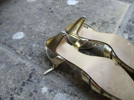 Photo of free A pair of golden shoes Size 39 (UK 6) (New Marston OX3) #2