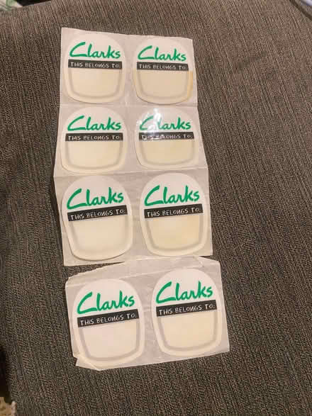 Photo of free Child’s shoe name stickers (Hatch Warren RG22) #1