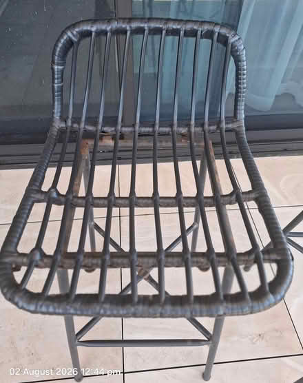 Photo of free 2 x black Bar stools (iluka wa 6028) #2