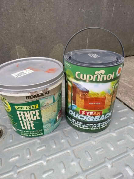 Photo of free Cupirnol 'Rich Cedar' fence paint (Killiney) #1