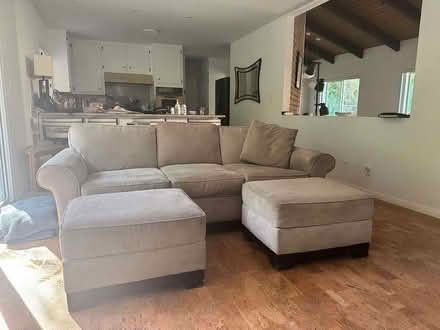 Photo of free Queen sofa bed with two Ottomans (North Glendale) #2