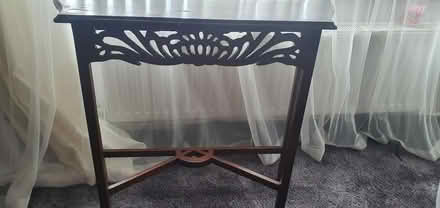 Photo of free Tall wooden side table (Altrincham WA15) #4