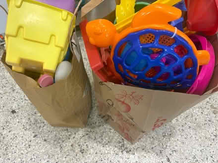 Photo of free 2 bags of beach toys (94087) #1