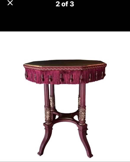 Photo of free Gold leaf top and red tea table (oxford OX4) #1
