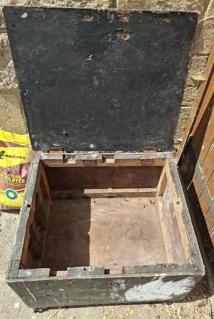 Photo of free Old Wooden Box on Wheels (Kings Sutton OX17) #1