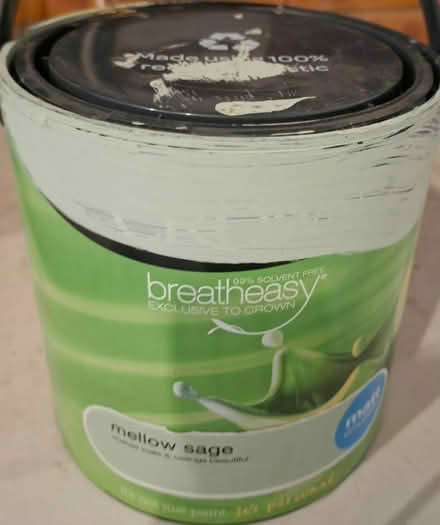 Photo of free 3/4 tin Crown Matt Willow Green (Greasby CH49) #1