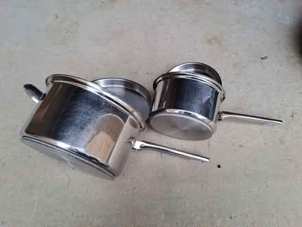 Photo of free Two stainless steel saucepans with lids (Ladygrove OX11) #2