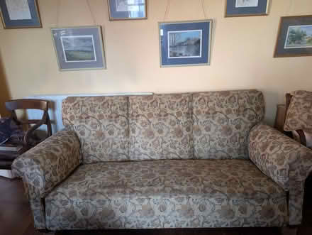 Photo of free Solid and good quality vintage sofa (Bishop's Castle SY9) #1
