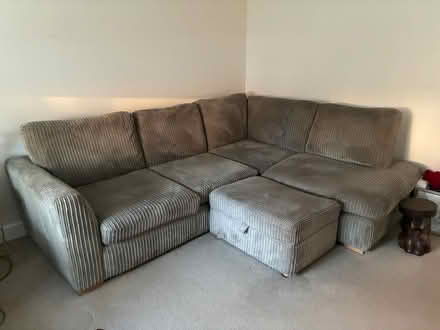 Photo of free Large Corner Sofa with Footstool (Soham CB7) #1