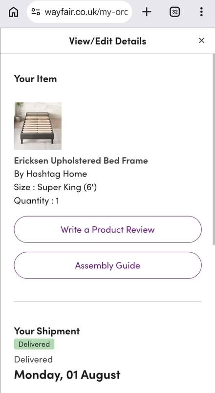 Photo of free Super King V.Low/Floor Bed Frame (Manchester M14) #4