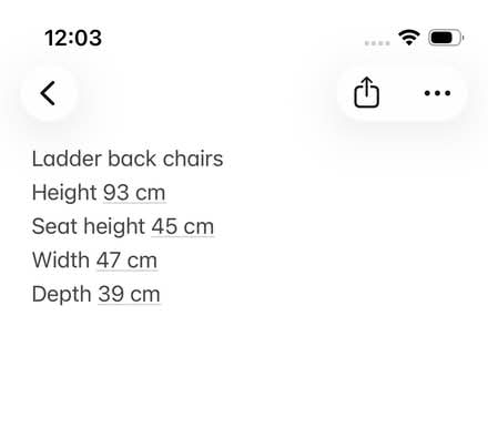 Photo of free 4 x Antique ladder back chairs (Newbury RG20) #1