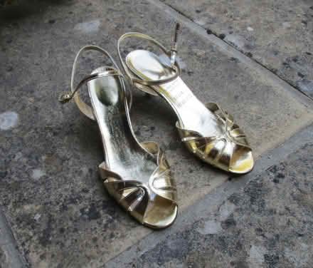Photo of free A pair of golden shoes Size 39 (UK 6) (New Marston OX3) #1