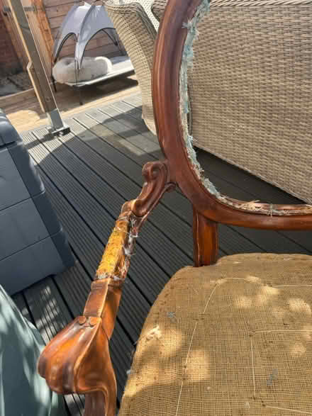 Photo of free Antique chair for reupholstery (Sidcup DA15) #2