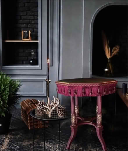 Photo of free Gold leaf top and red tea table (oxford OX4) #2