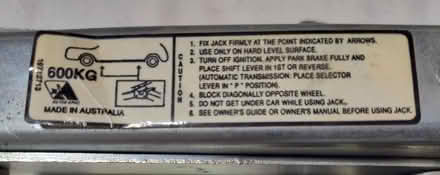 Photo of free Car Jack (from a Toyota RAV4) (Saugus) #2