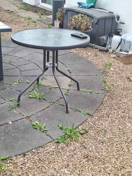 Photo of free 80c m patio table (Killiney, Co DUBLIN) #2