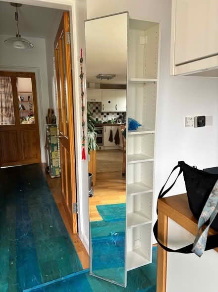 Photo of free White IKEA shelf unit/mirror bathroom cabinet (Portobello EH15) #2