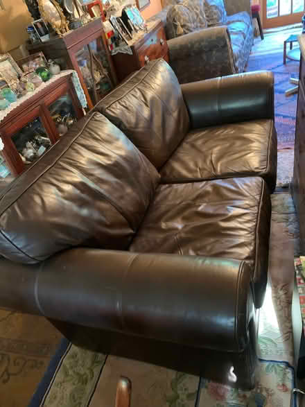 Photo of free Real leather 3seat sofa (North Sheen TW9) #2