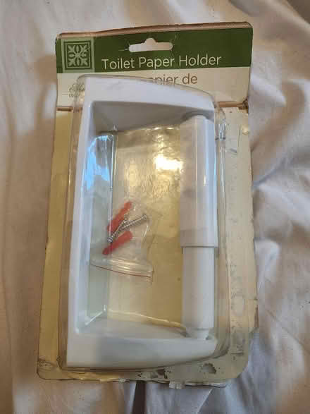 Photo of free White Plastic Toilet Roll Holder (Ambler) #1