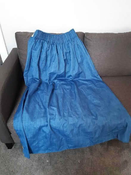 Photo of free 4 blue curtains (Woodseats S8) #1