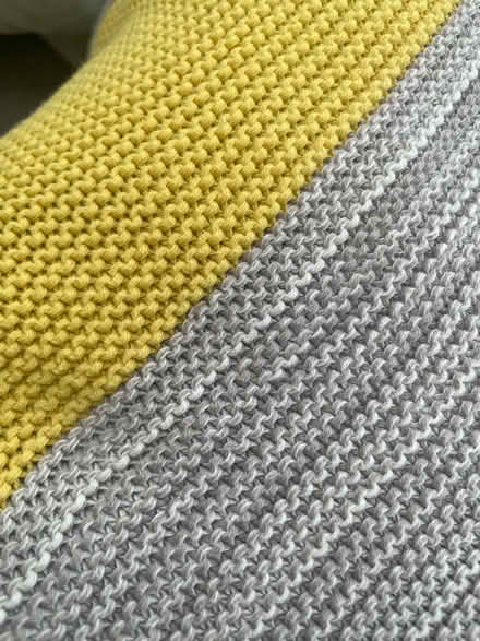 Photo of free Grey and yellow blanket (Jersey Farm AL4) #2
