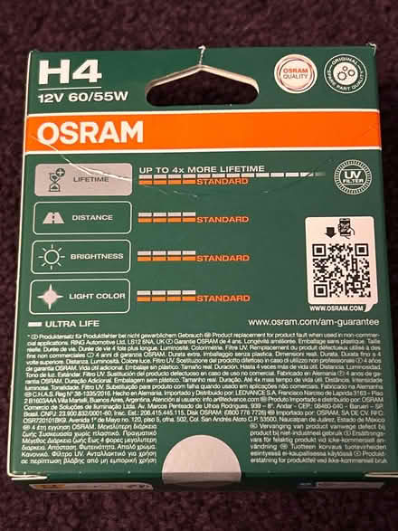 Photo of free Osram H4 headlamps brand new (Central Liverpool L1) #2
