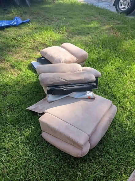 Photo of free Dual recliner sofa (manual recline (South Salford area, NP) #2