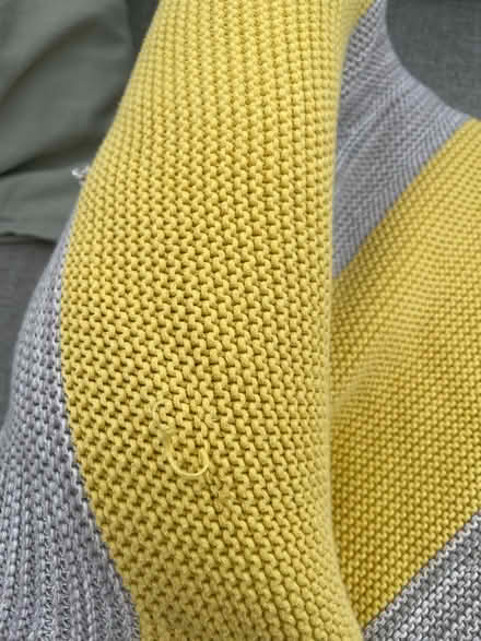 Photo of free Grey and yellow blanket (Jersey Farm AL4) #4