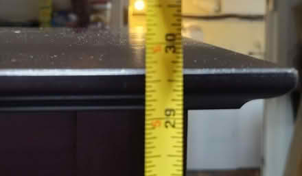 Photo of free Small Pier 1 table - walnut finish (Saugus) #4