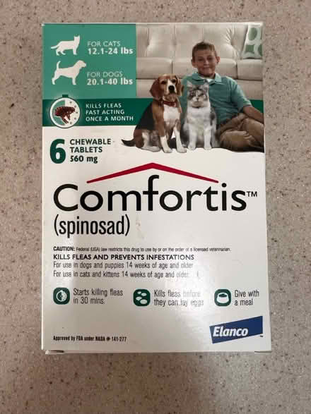 Photo of free Comfortis Dog or Cat FLEA MED (Montclair) #1