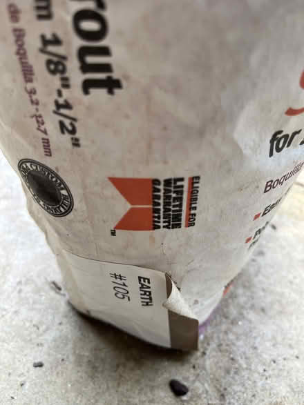 Photo of free open bag sanded grout - Pepperell (near Rt 119/113-Pepperell) #2