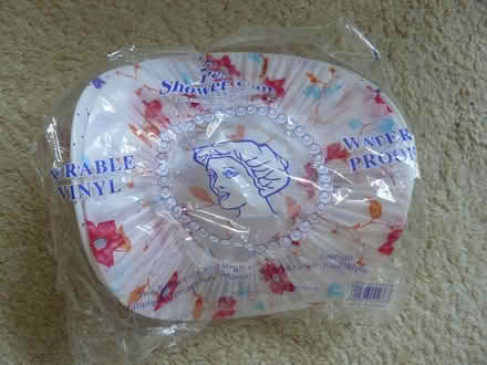 Photo of free 2 x vinyl shower caps. New (Kempsey WR5) #1