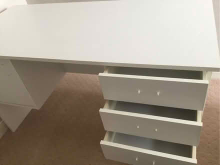 Photo of free White study table (South Wootton PE30) #3