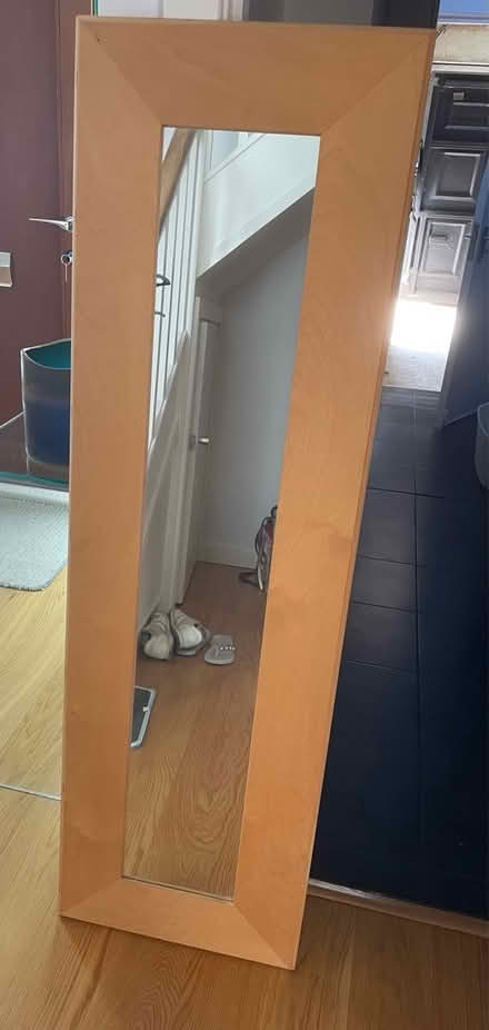 Photo of free Large Wood Framed Mirror (Central Haywards Heath) #1