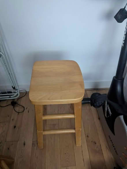 Photo of free Solid wooden stool (Se20, Penge) #3