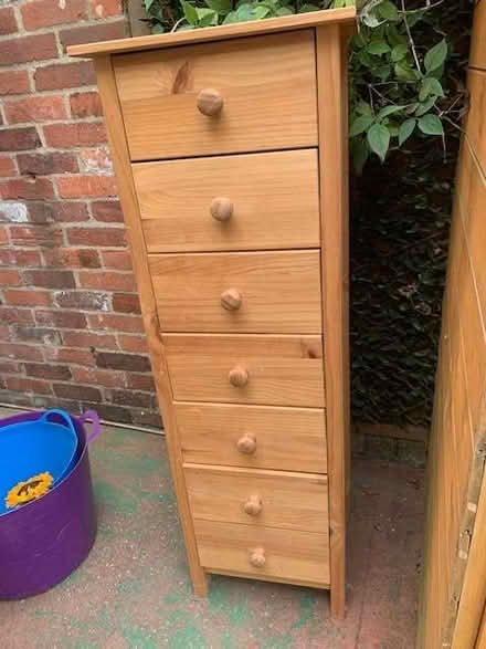 Photo of free Tall chest of drawers (Emsworth PO10) #1