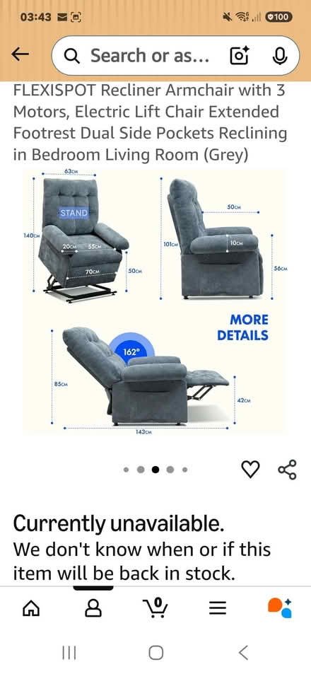 Photo of free Recliner chair (East Cramlington NE23) #3