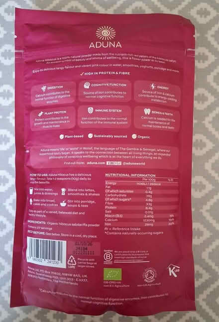 Photo of free Aduna Hibiscus Superfood Powder (Northfields, Ealing W5) #2