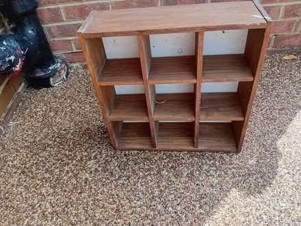 Photo of free 2 artist easels and wooden shelving (Harrogate. HG1.) #1