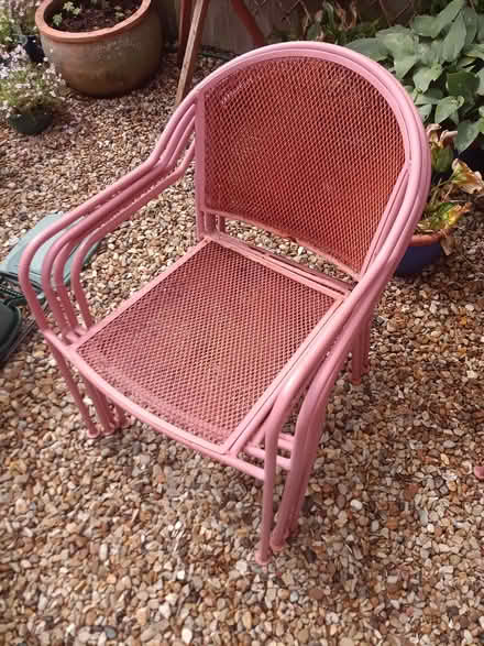 Photo of free Metal garden chairs (Newton Longville MK17) #1