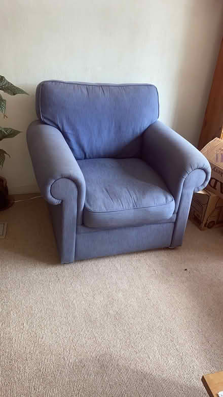 Photo of free Blue armchair (Stockwell End WV6) #1