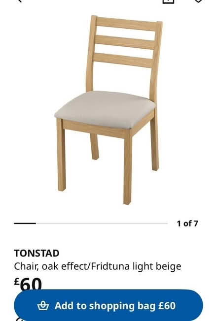 Photo of free 2 Ikea dining chairs (Stirchley B30) #2