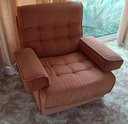 Photo of free Retro Chair - converts to a single bed. (Wharf Rd area, Higham NN10) #1