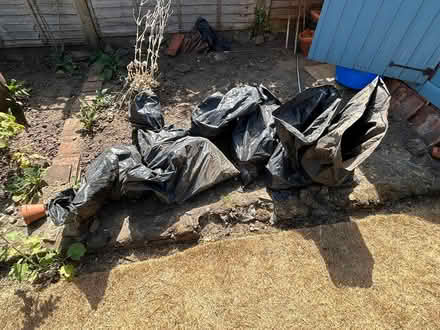 Photo of free 10 black builders bags of hardcore (Dorking RH4) #3