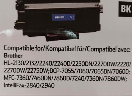 Photo of free TN450 black toner cartridge for a Brother laser printer (Fords Farm RG31) #3