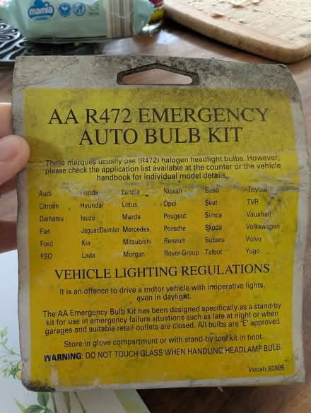 Photo of free AA R472 emergency bulb kit (Ruscombe GL6) #2