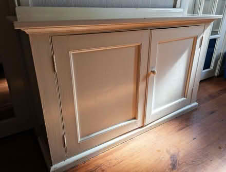 Photo of free Wooden cupboard with shelves (Treuddyn CH7) #1