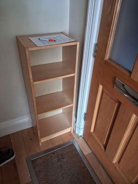 Photo of free Small light brown shelf unit (S11 8) #1