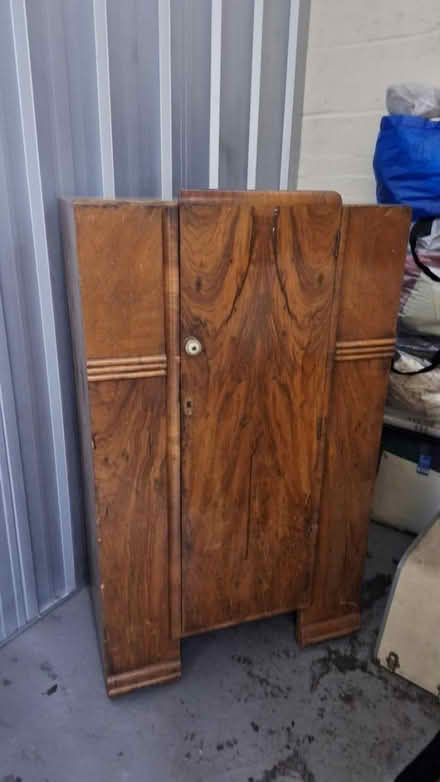 Photo of free 1930s tall boy cupboard (Bow) #1