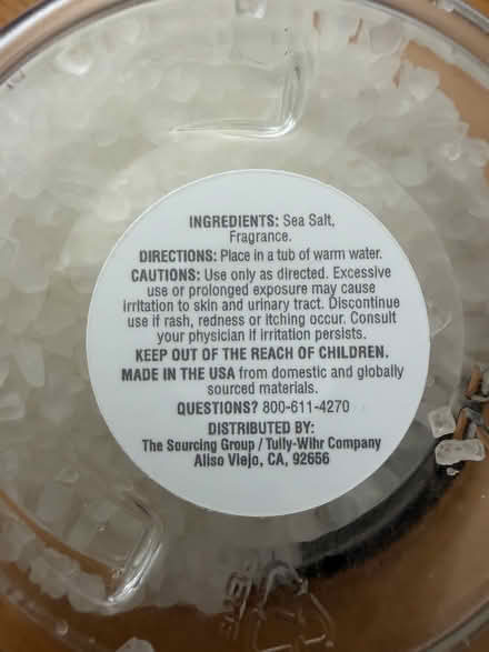 Photo of free scented bath salts (East Arlington) #2
